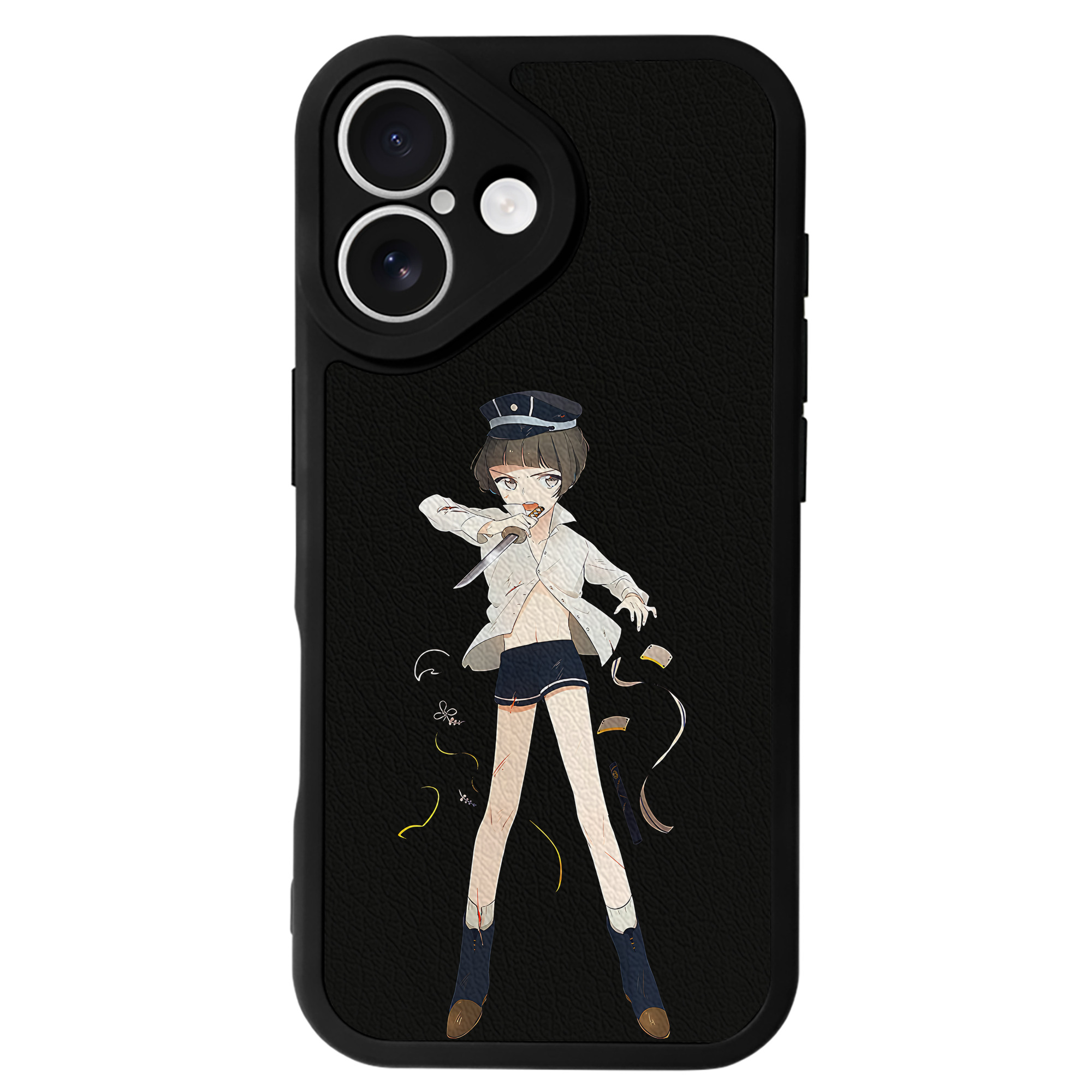 （画像用） 刀剣乱舞 Touken Ranbu 【iPhone 16シリーズ対応】シリコンスマホケース（レザー調） 材質：シリコン